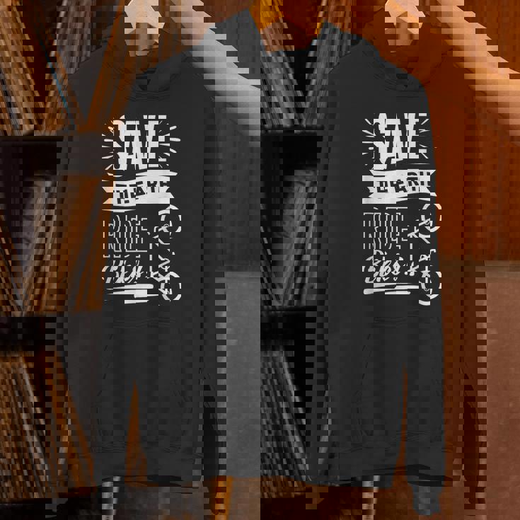 地球を救おう 自転車に乗ろう パーカー