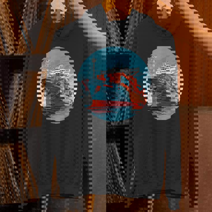 大型輸送船 カーゴコンテナ船愛好家向け パーカー