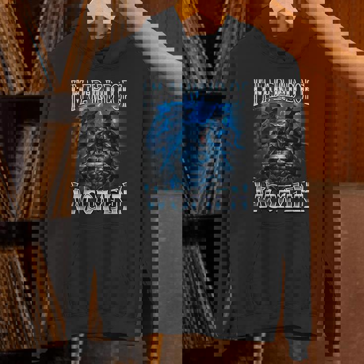 女が怖い狼アルファ・ウルフ・ミーム・クリンジ・ビアード パーカー