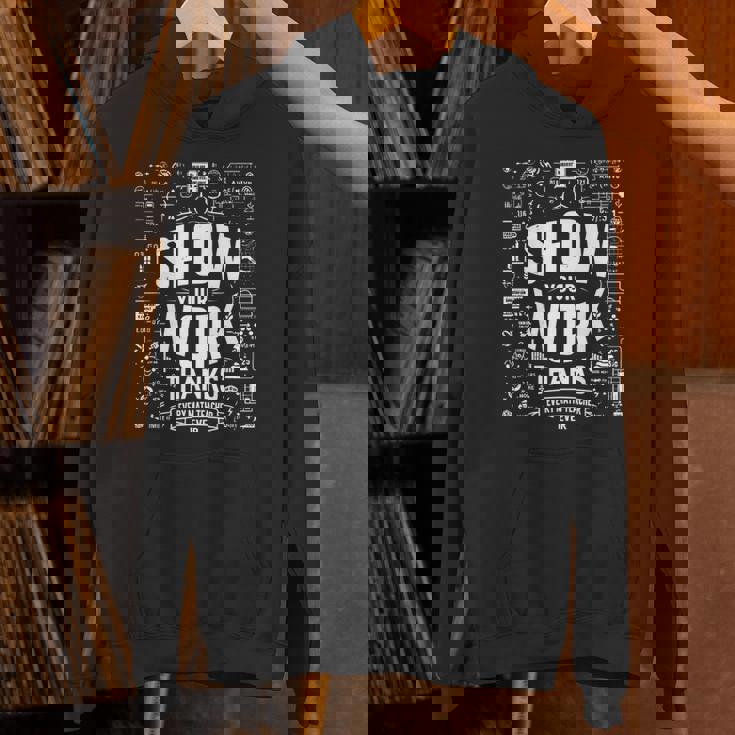 数学の先生に感謝の気持ちを伝えましょう。 長袖tシャツ パーカー