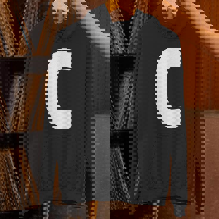 文字c 大文字 アルファベット モノグラム イニシャル パーカー