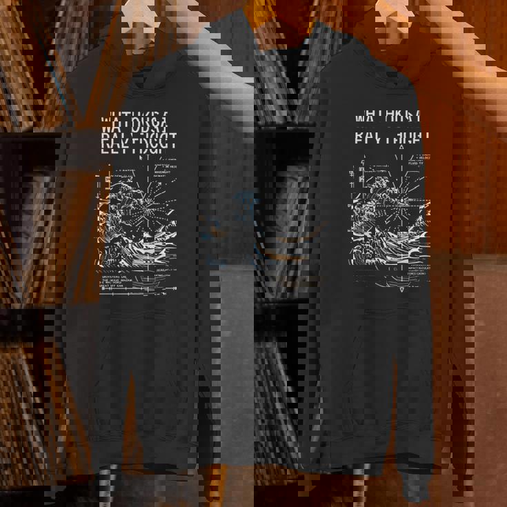 日本 大波動物理学 北斎 水 動き 数学 科学 長袖tシャツ パーカー