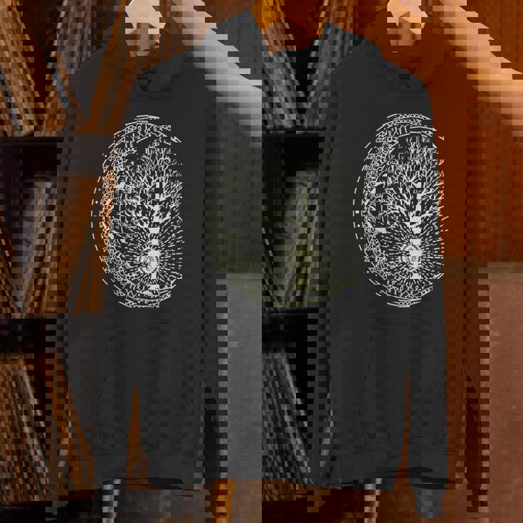 曼荼羅tシャツ 生命の樹 タトゥースタイルシャツ 長袖tシャツ パーカー