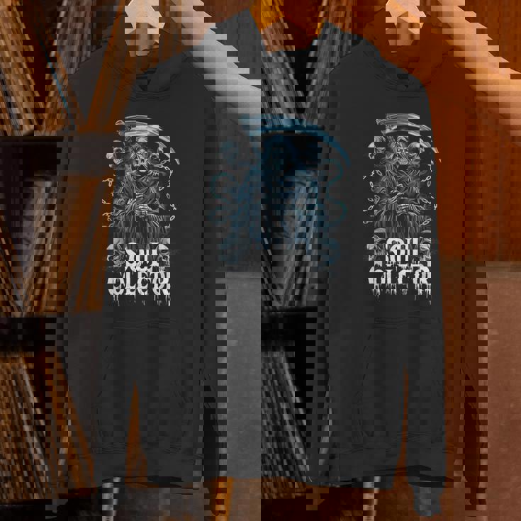 死神ソウルコレクタースカルチェーンアートホラーファン パーカー