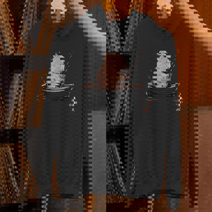 漁師 アングラーカピバラ フィッシング パーカー