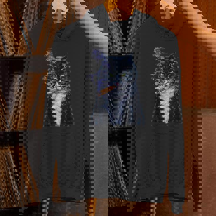 猫 ネコ ボス たばこ ねこ パーカー