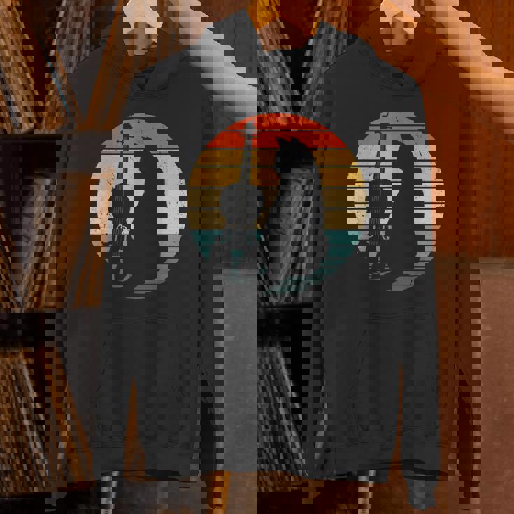 猫とバイオリン 楽器 面白い子猫愛好家 パーカー