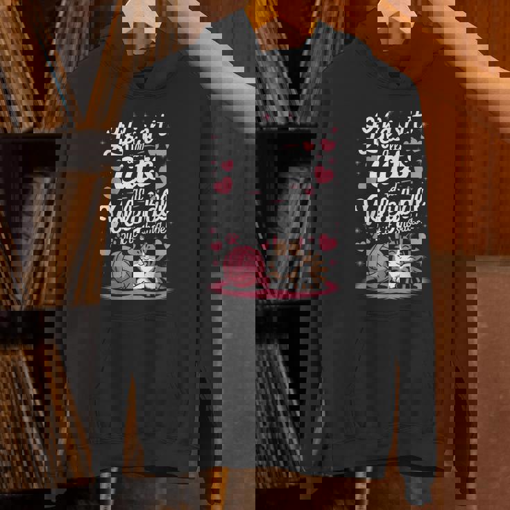 猫とバレーボール 面白いバレーボール パーカー