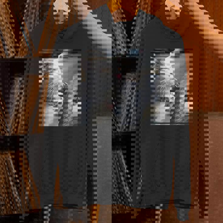 猫のミームtシャツを運転します パーカー