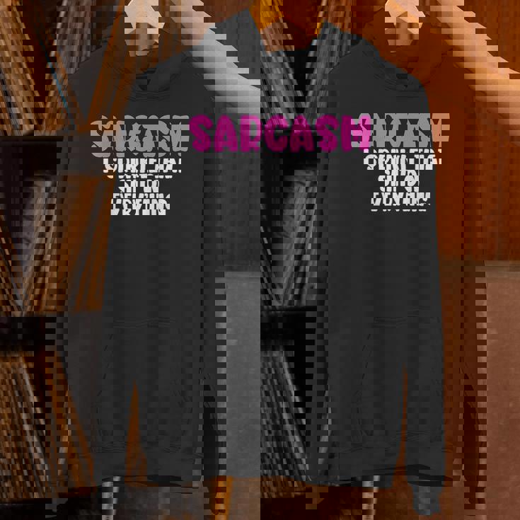 皮肉、何にでもクソをまき散らす面白いユーモア パーカー