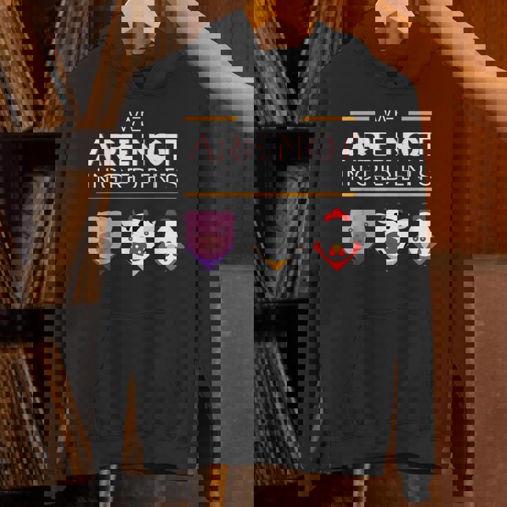 私たちは食材ではありませんビーガン、動物の権利 パーカー