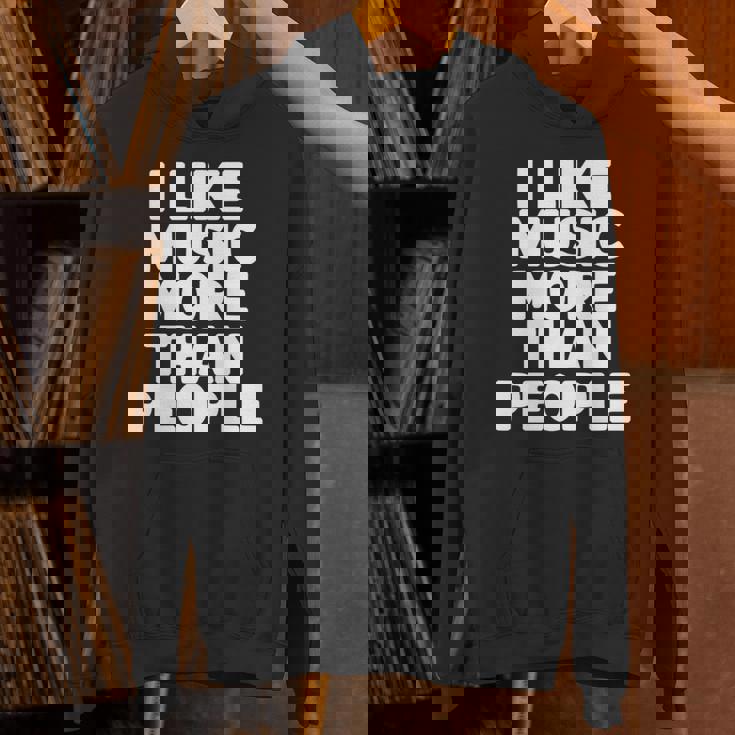 私は人より音楽が好き 長袖tシャツ パーカー