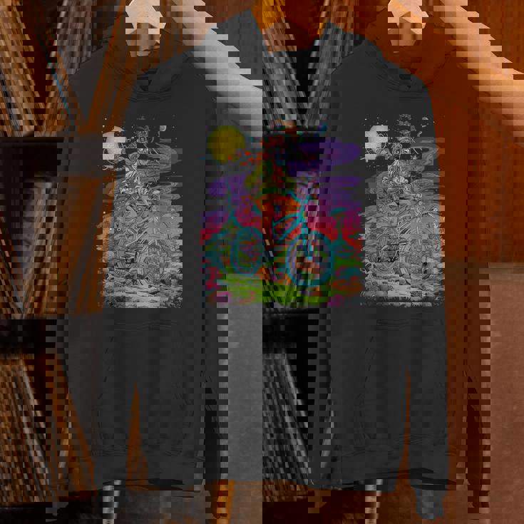 自転車デイホフマントリップ サイケデリックコミックスタイル ヒッピー パーカー