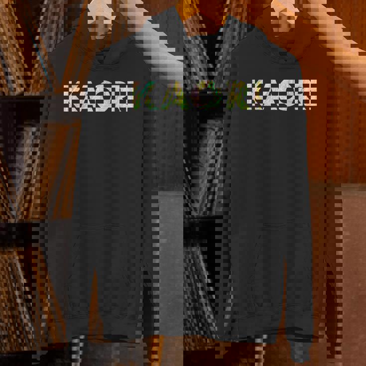 色鉛筆ネームデザインKaori 長袖tシャツ パーカー