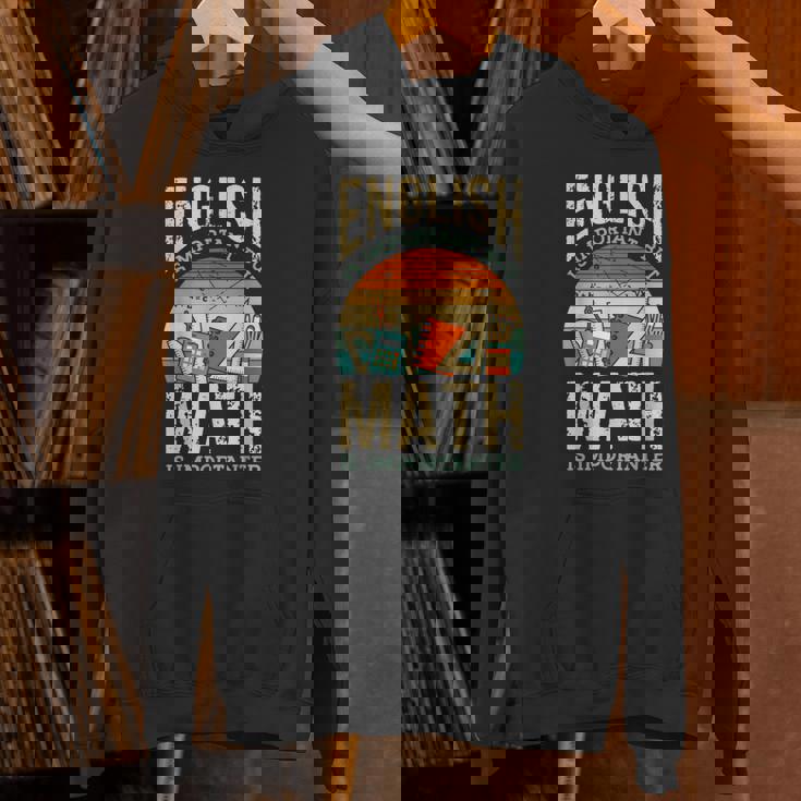 英語は大切だけど数学はもっと大事、数学ダジャレは面白い パーカー