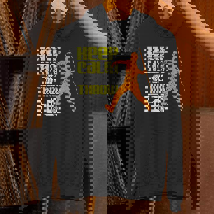 落ち着いて遠くに投げろ パーカー