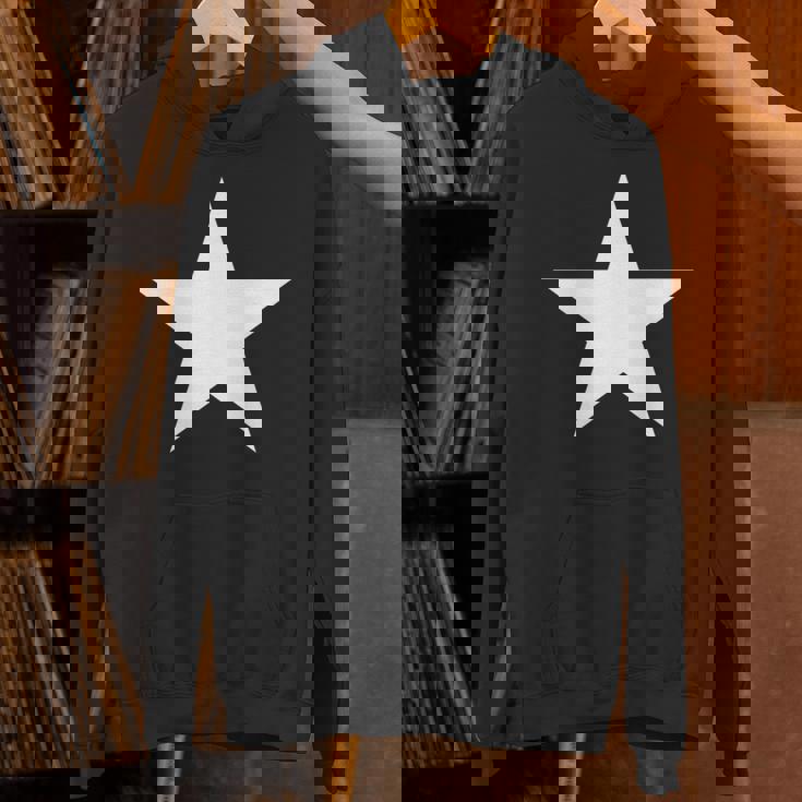 複数の色の白い星 長袖tシャツ パーカー