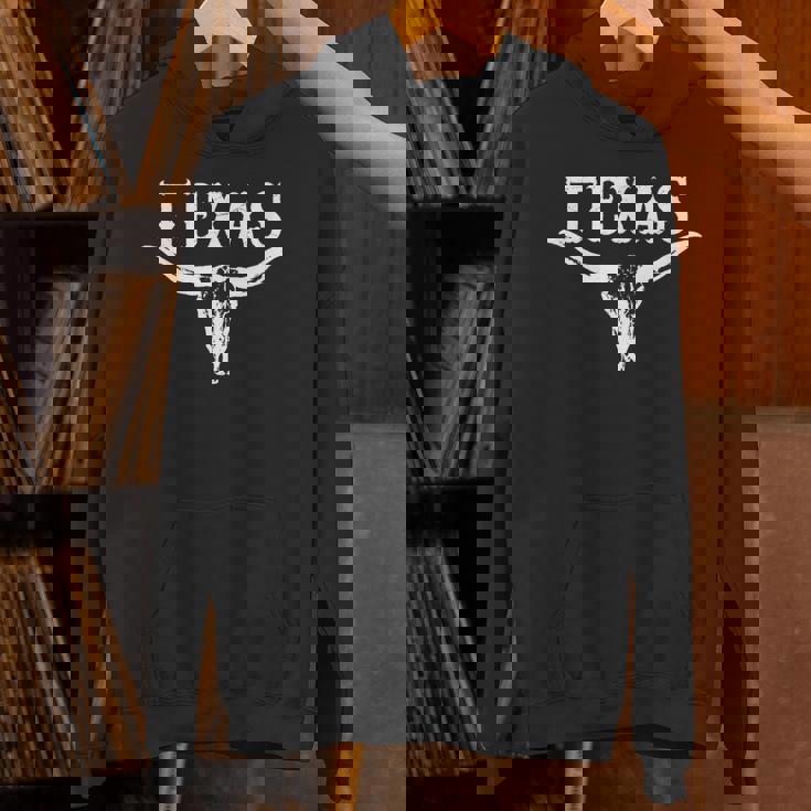 誇り高きテキサンズのためのテキサスロングホーン牛デザイン パーカー