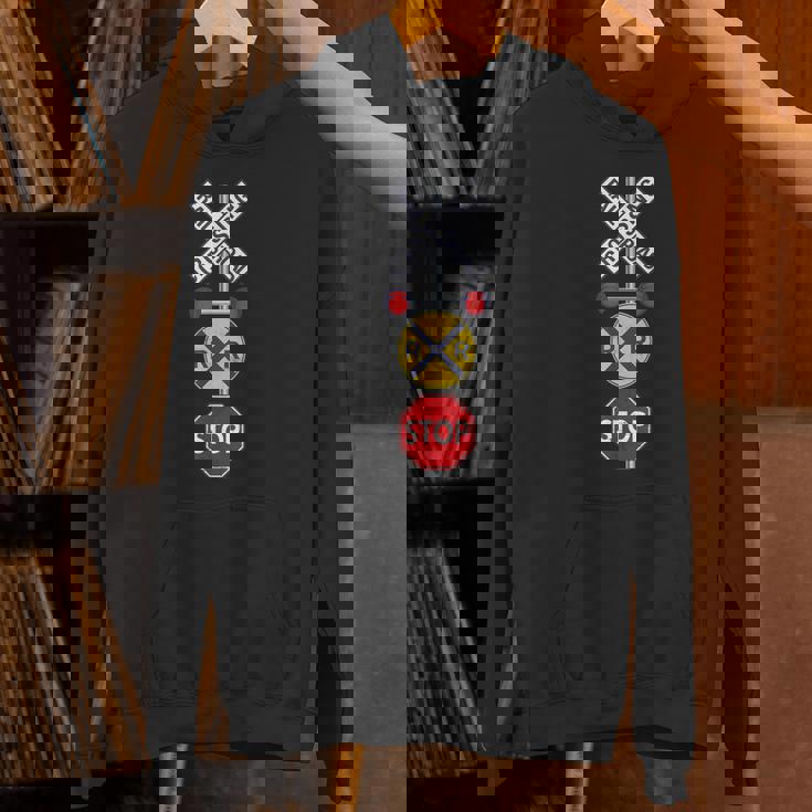 鉄道 踏切 標識 電車 作業員 エンジニア Railfan パーカー