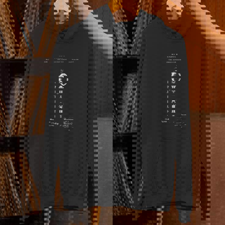 電球特許 エジソンtシャツ。 パーカー