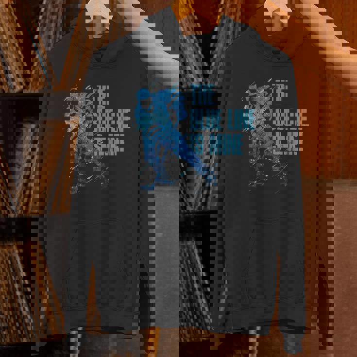 青い線は私のもの アイスホッケー パーカー