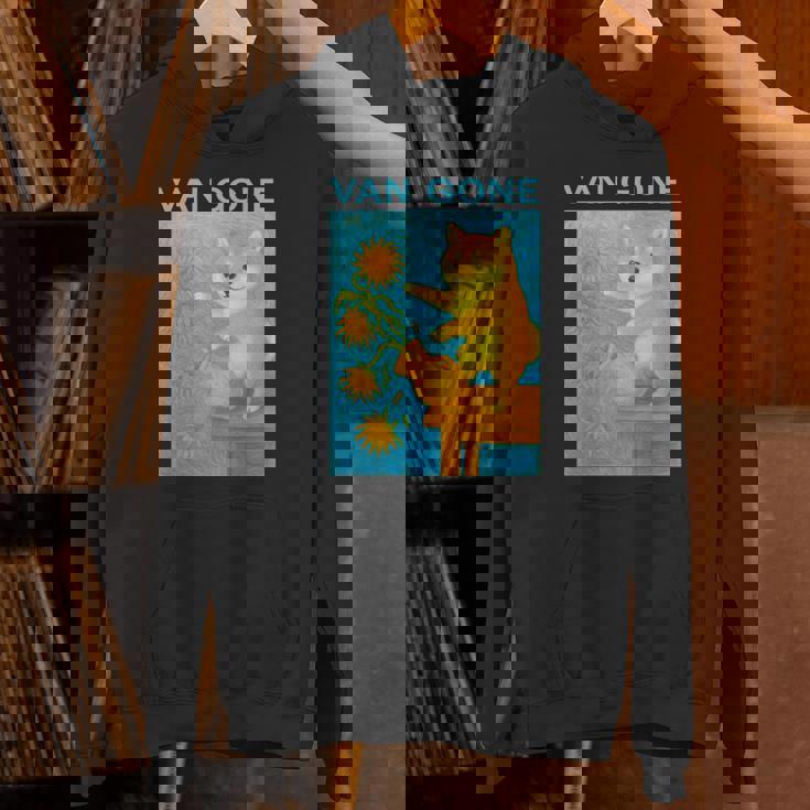 面白いtシャツ 柴犬 ゴッホ イヌ わんこ メンズ 犬好き グッズ かわいい おもしろ 面白い 服 ネタ 長袖tシャツ パーカー