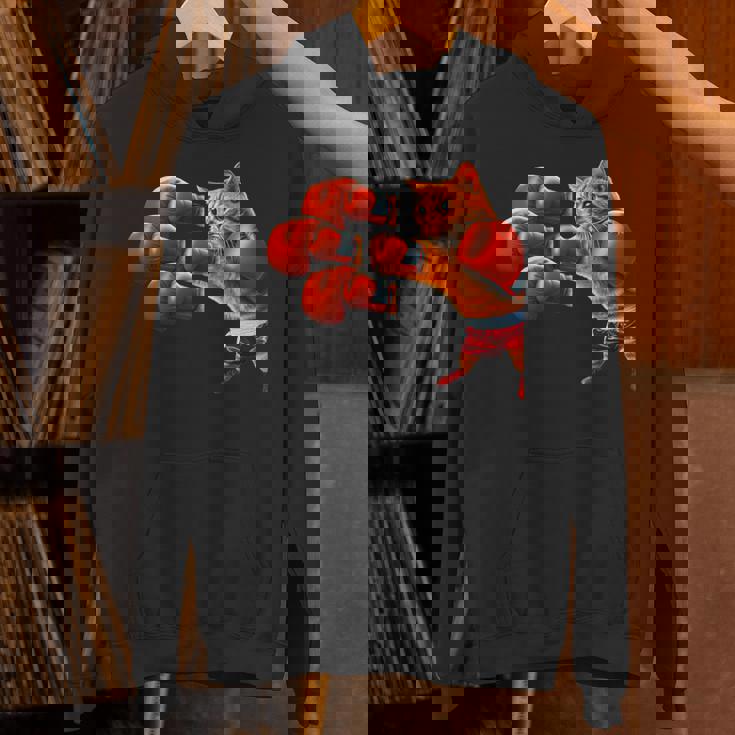 面白いtシャツ 猫 ネコ ボクシング メンズ 猫好き グッズ おもしろ 面白い 服 ネタ にゃんこ 猫の下僕 パーカー