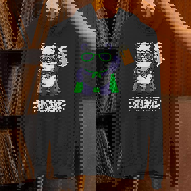 面白いパンダパンダビールドリンカー パンダビール パーカー