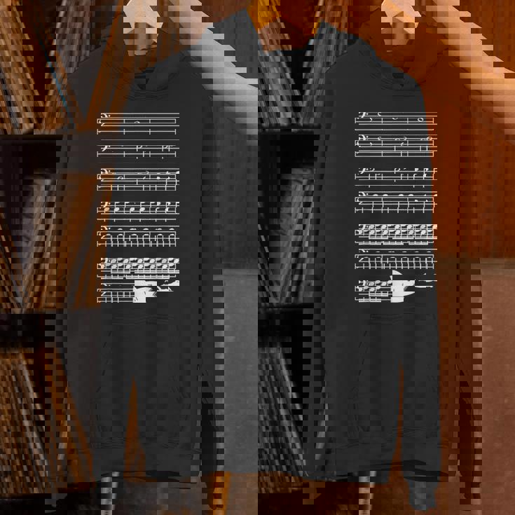 音楽好き サメ 鮫 バス記号 メロディー フレーズ ミュージシャン 音楽ファン 映画ファン おもしろ デザイン パーカー