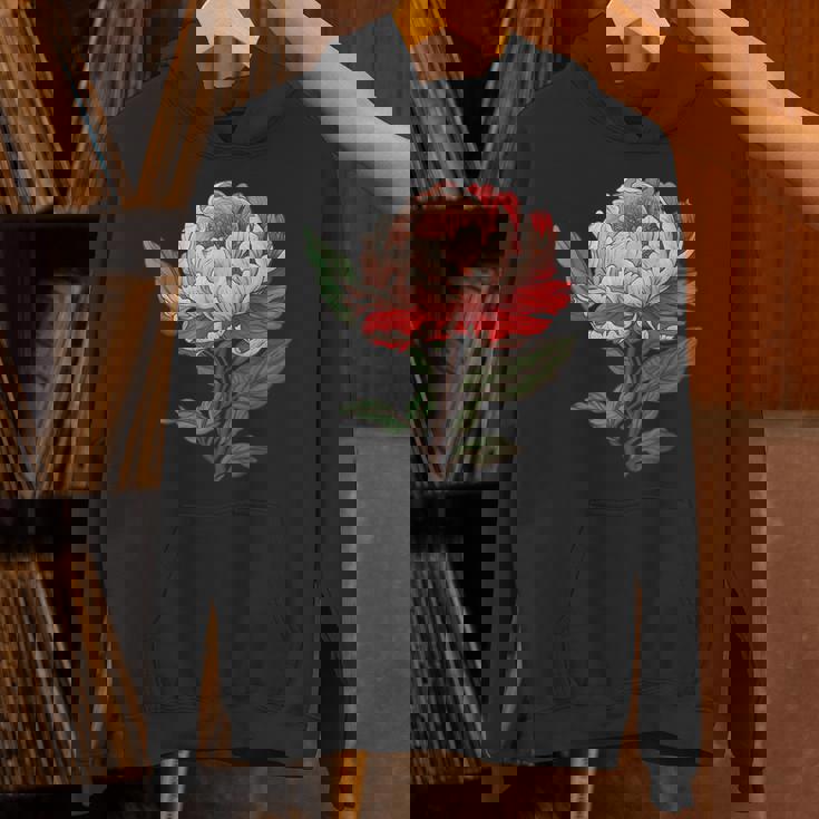 魅惑的な牡丹ブーケ パーカー