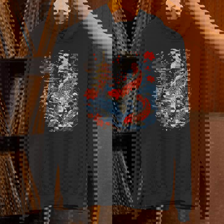 鯉 桜 桜 季節 アジアン 鯉 塔 寺 パーカー