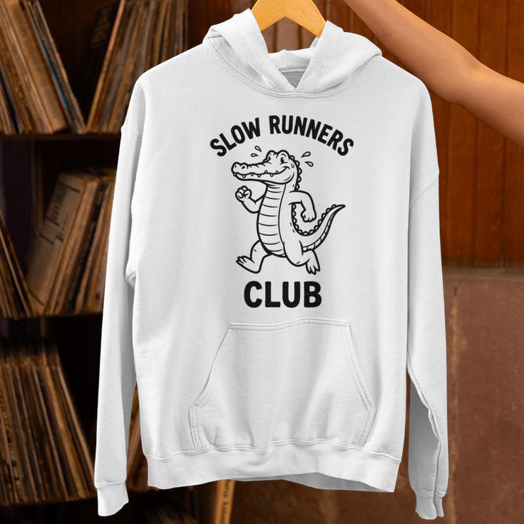 Crocodilelow Runners Club おもしろランニングマスコット 長袖tシャツ パーカー