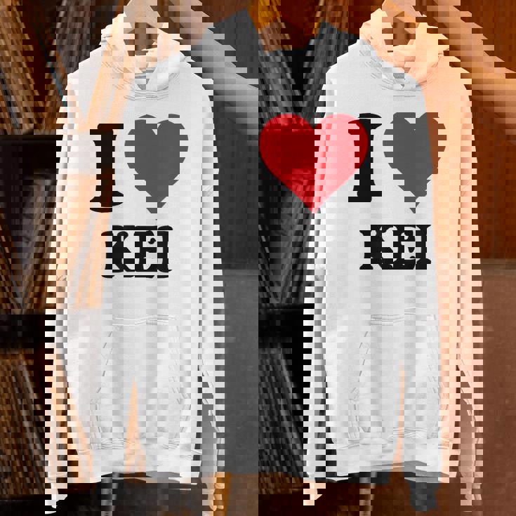 I Heart Keiファーストネーム I Love パーソナライズ パーカー