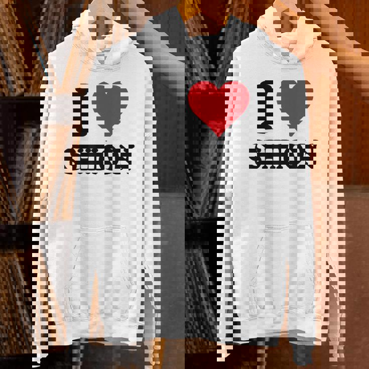 I Hearthion ファーストネーム I Love パーソナライズ パーカー