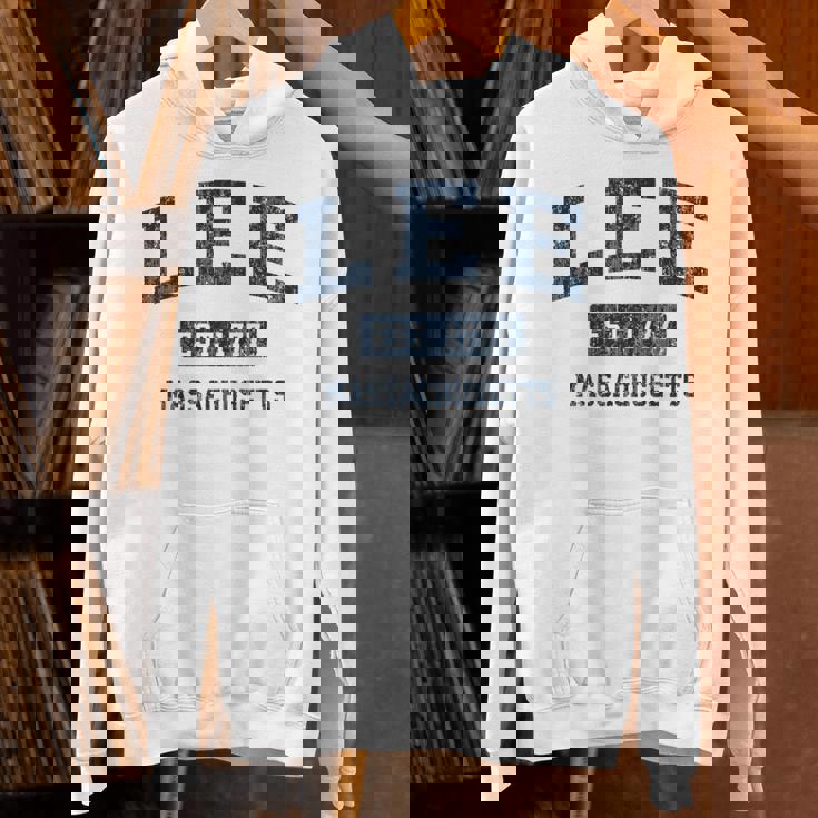 Lee Massachusetts Ma ビンテージスポーツデザイン ネイビー 長袖tシャツ パーカー