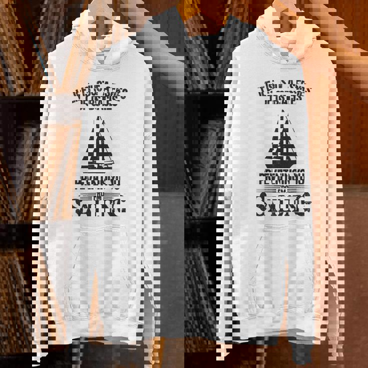 Life Is Just Aeries Obstacles セーリング ヨット パーカー