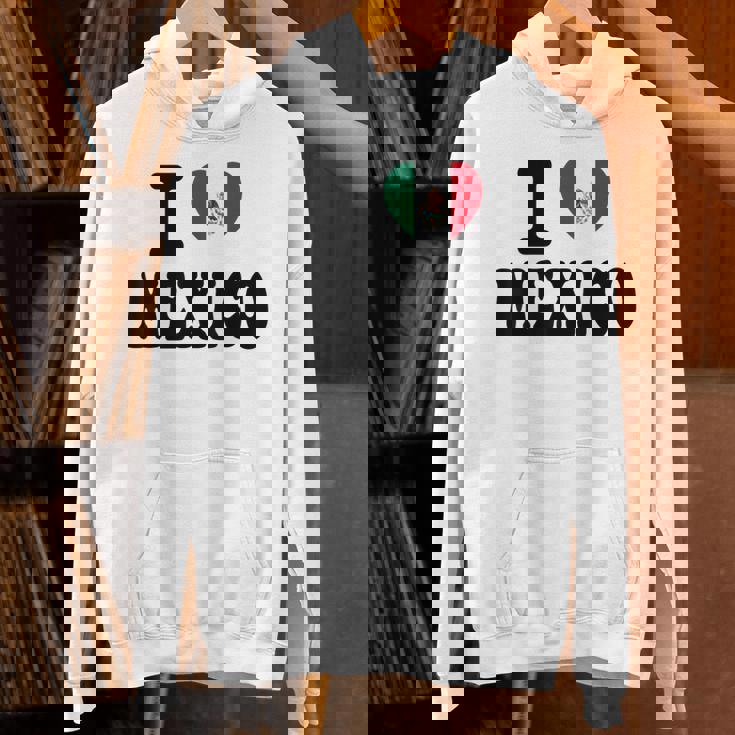 I Love Mexico ハートフラッグ レトロ 旅行 お土産 パーカー