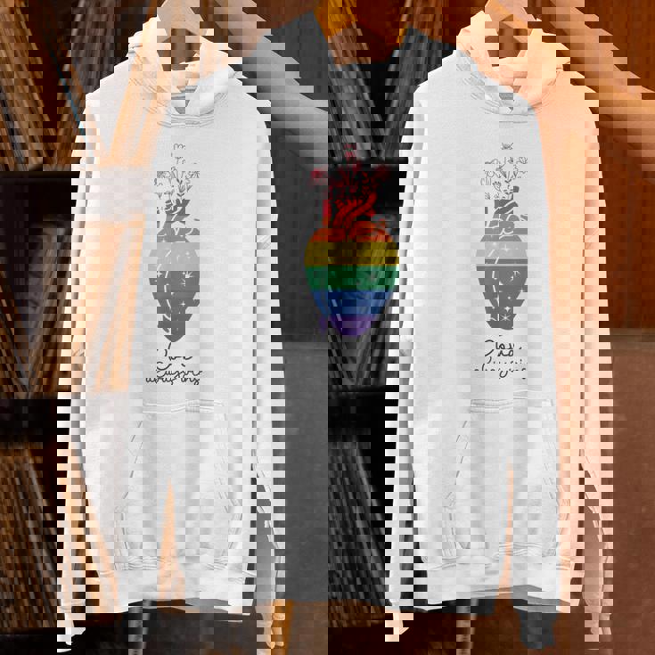 Love Wins Always Lgbt Lgbtq レインボープライド月間サポート パーカー