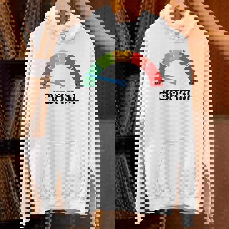 Low Cotisol Maxxing おもしろミーム ソーシャルメディア 自己改善 パーカー