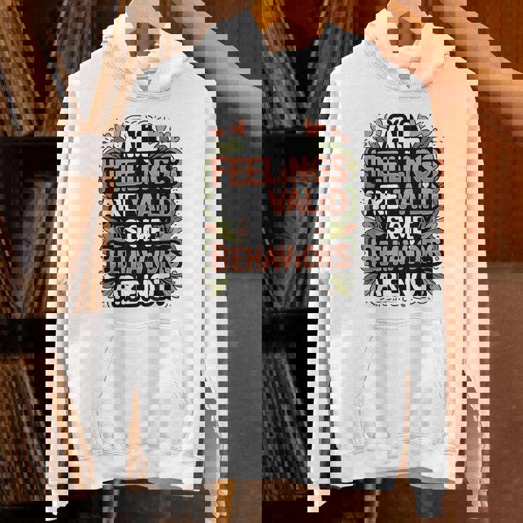 Mental Health Awareness All Feelings Are Valid Be Kind Unisex Hoodie