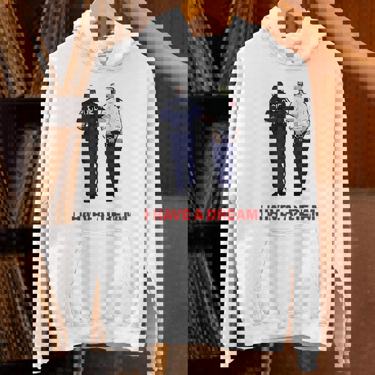 On Back I Have A Dream Trump Police 格言 男性 パーカー