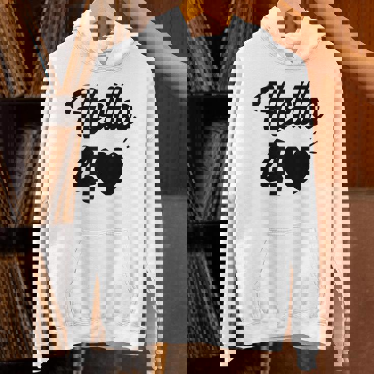 こんにちは40歳 40歳 40歳 誕生日 四十歳 母 パーカー