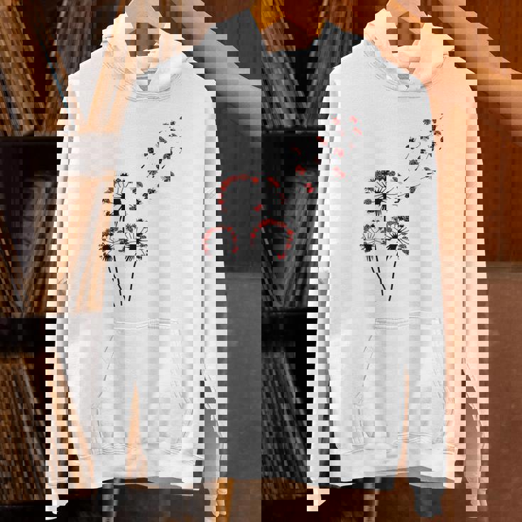 てんとう虫愛好家のためのフラワータンポポてんとう虫シャツ パーカー