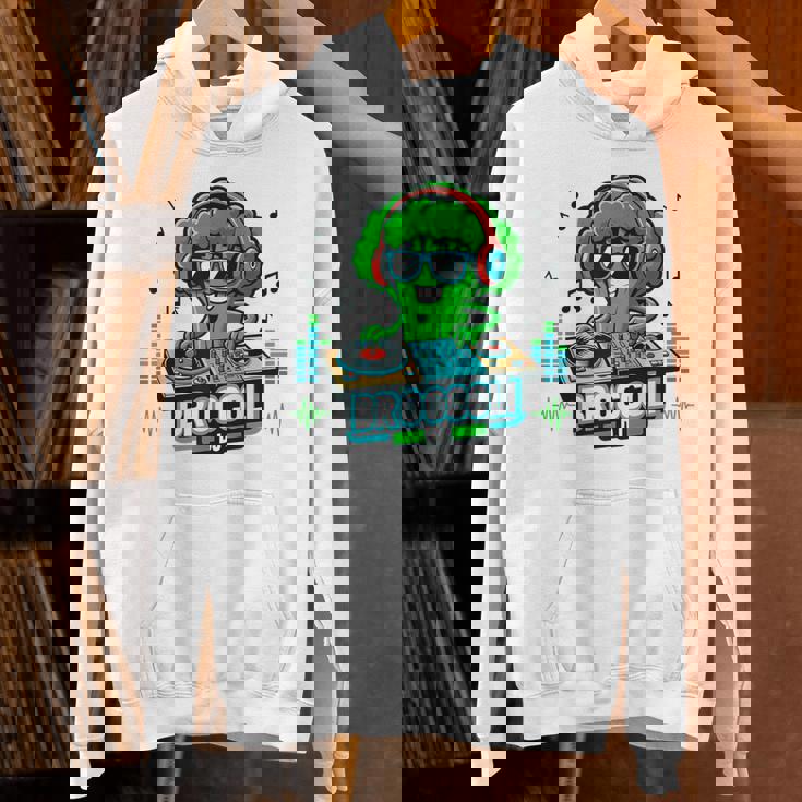 クールなブロッコリーdjミュージックパーティーバイブ面白いデザイン。 パーカー