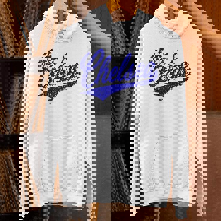 チェルシー ロンドン イングランド バーシティ スクリプト クラシック スポーツ ジャージ パーカー