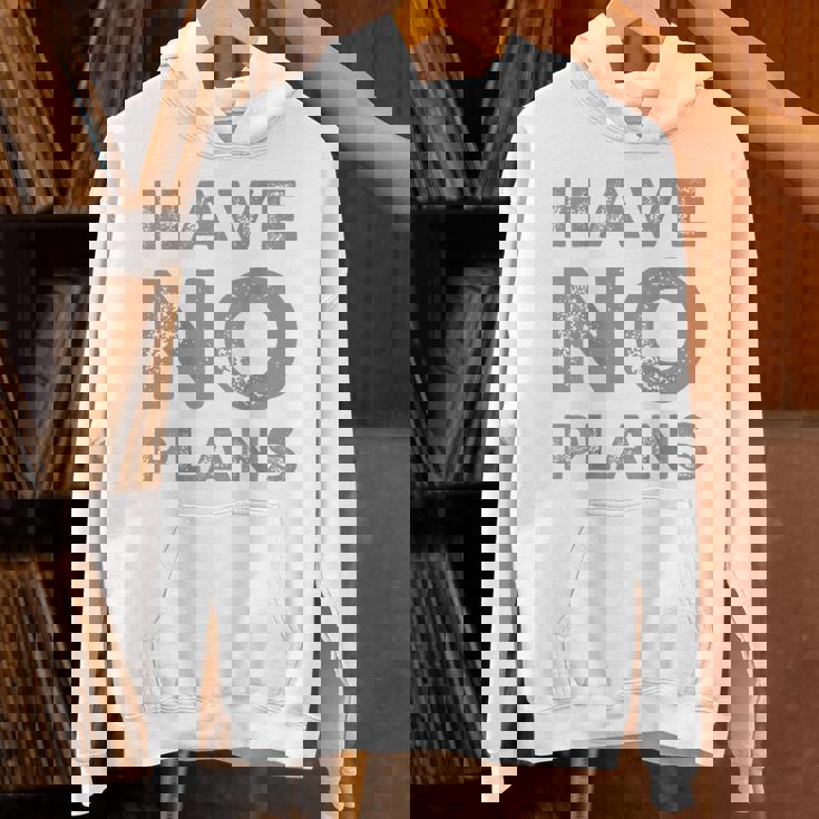 バックプリント テキスト For People Quotes Have No Plans パーカー