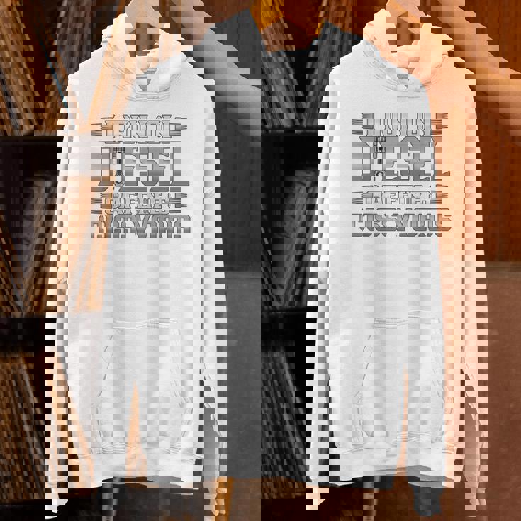 ディーゼルカフェインで走るトラック運転手 パーカー