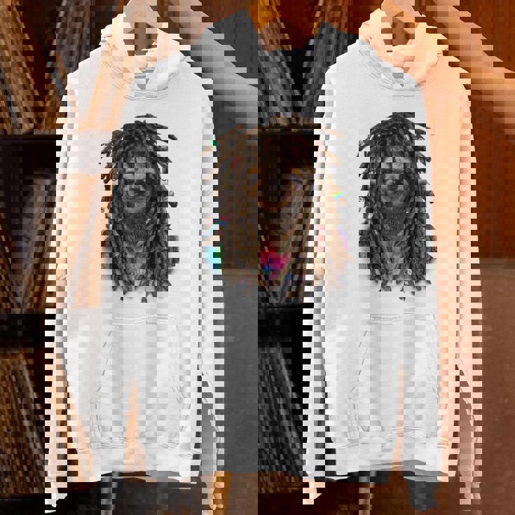 ドレッド ヒップホップ レゲエ 動物 ナマケモノ パーカー