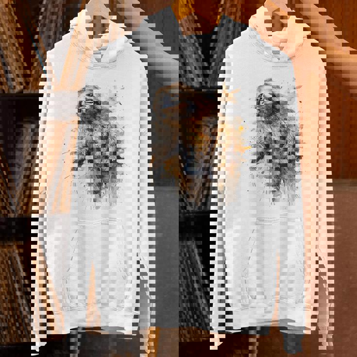 ナマケモノのアートワーク 動物ナマケモノ パーカー