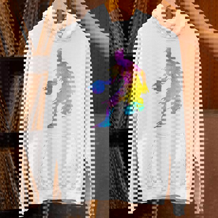 バスケットボール カラフル スプラッター ティーン ガールズ バスケットボール コーチ パーカー